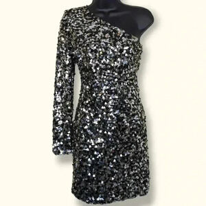 🍁Tizz Boutique Handmade Asymmetrical Sequin Dress